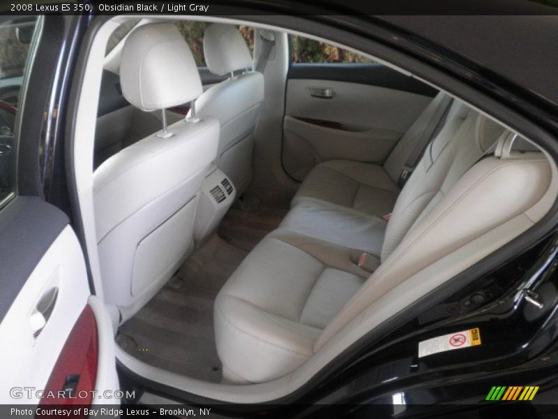 Obsidian Black / Light Gray 2008 Lexus ES 350
