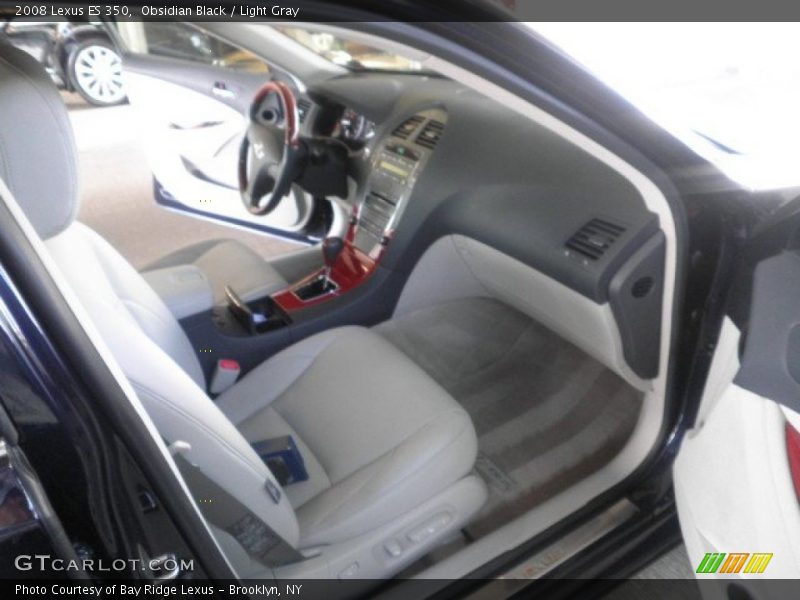 Obsidian Black / Light Gray 2008 Lexus ES 350