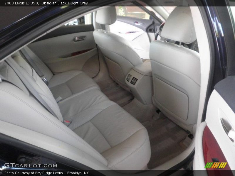 Obsidian Black / Light Gray 2008 Lexus ES 350