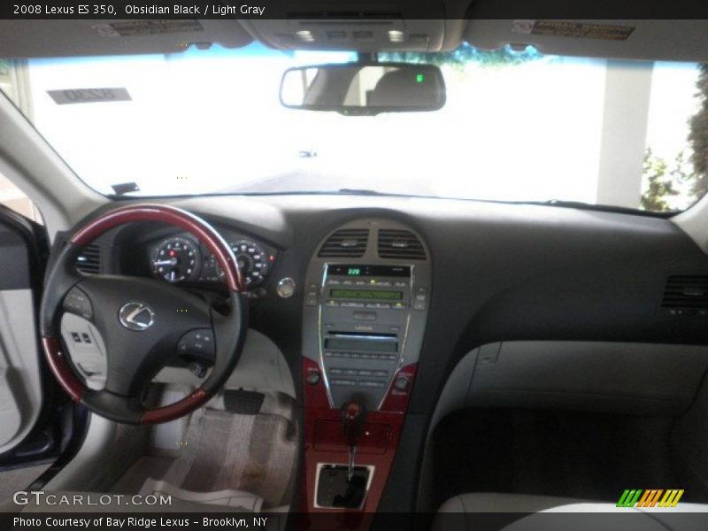 Obsidian Black / Light Gray 2008 Lexus ES 350