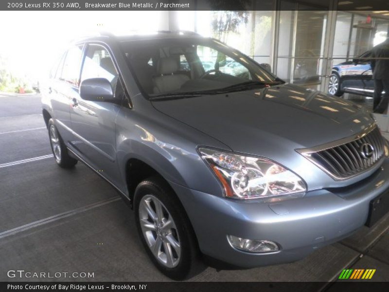 Breakwater Blue Metallic / Parchment 2009 Lexus RX 350 AWD