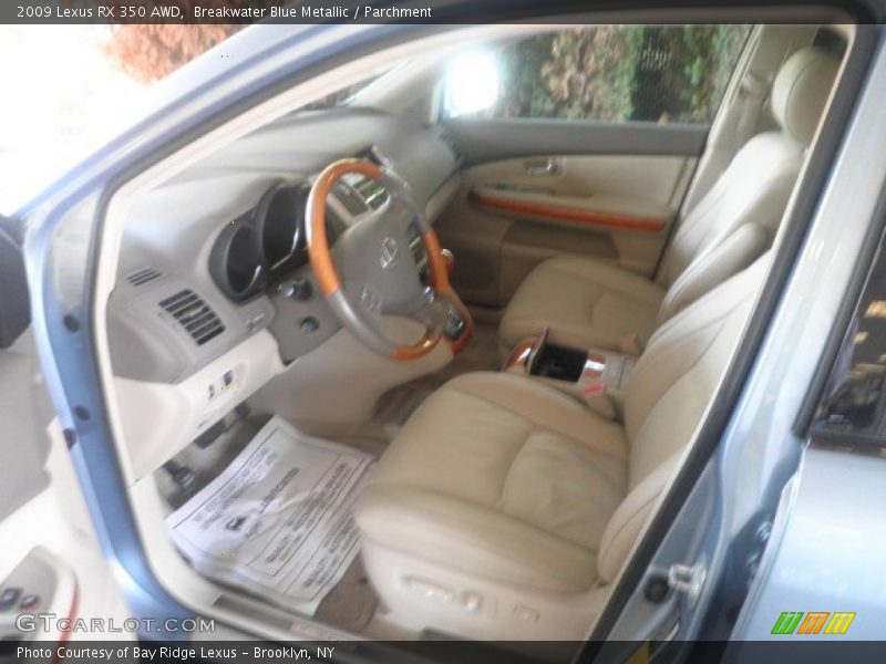 Breakwater Blue Metallic / Parchment 2009 Lexus RX 350 AWD