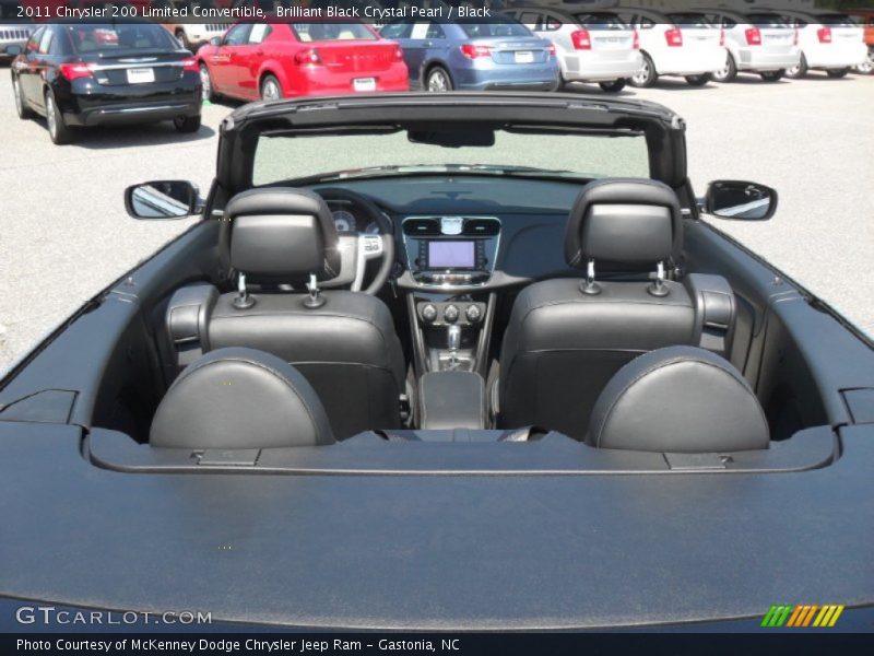 Brilliant Black Crystal Pearl / Black 2011 Chrysler 200 Limited Convertible