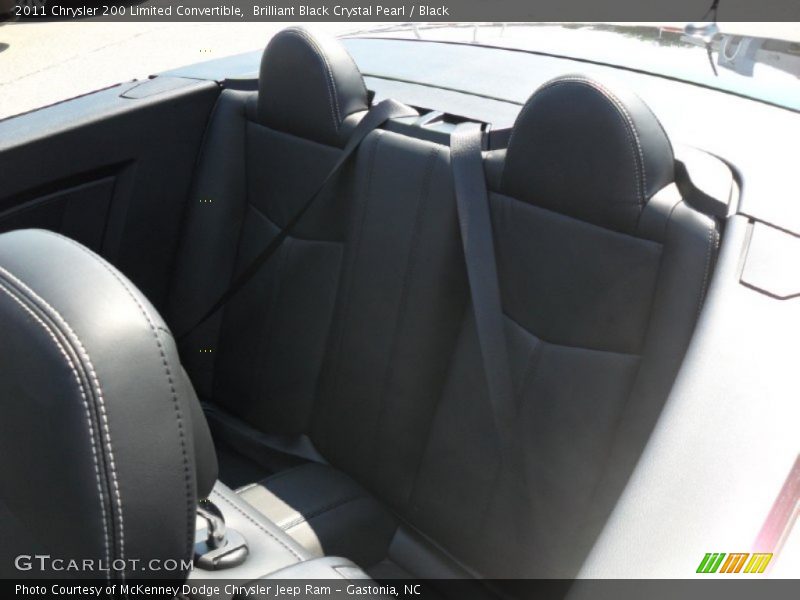 Brilliant Black Crystal Pearl / Black 2011 Chrysler 200 Limited Convertible