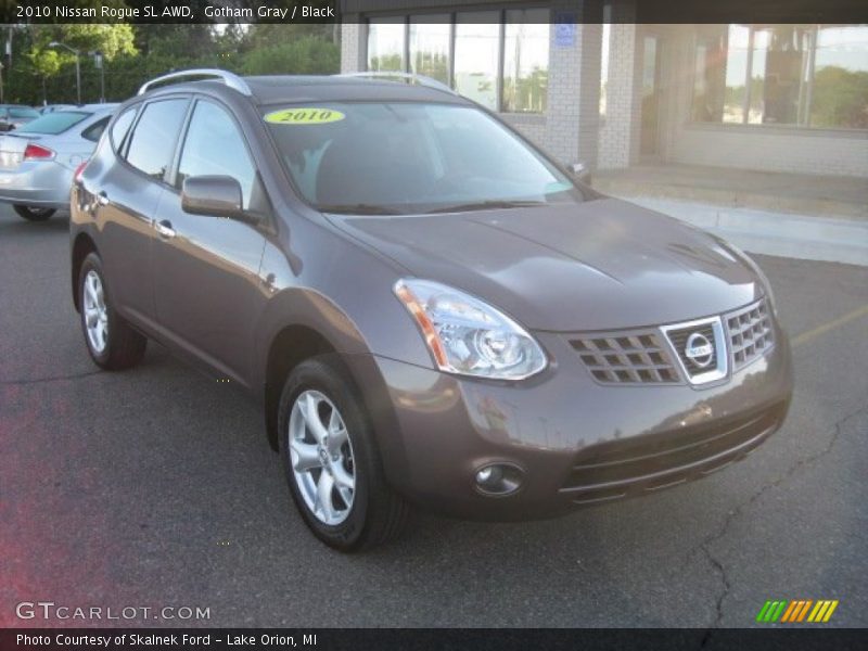 Gotham Gray / Black 2010 Nissan Rogue SL AWD