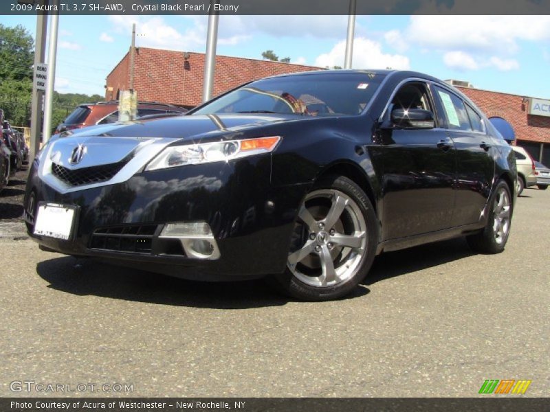 Crystal Black Pearl / Ebony 2009 Acura TL 3.7 SH-AWD