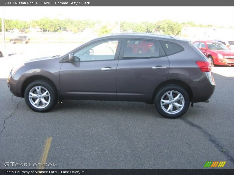Gotham Gray / Black 2010 Nissan Rogue SL AWD