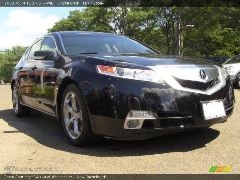 Crystal Black Pearl / Ebony 2009 Acura TL 3.7 SH-AWD