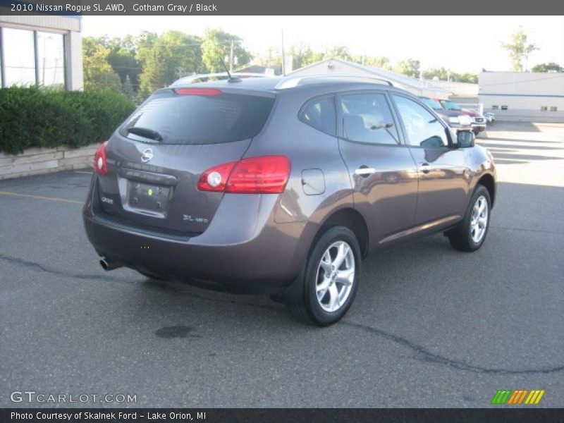 Gotham Gray / Black 2010 Nissan Rogue SL AWD