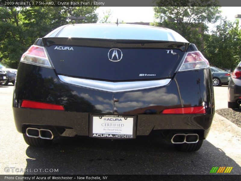 Crystal Black Pearl / Ebony 2009 Acura TL 3.7 SH-AWD