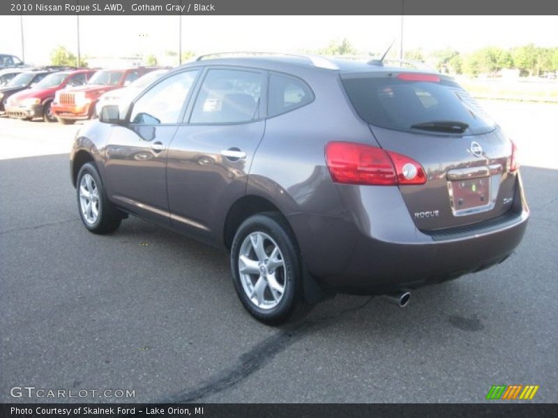 Gotham Gray / Black 2010 Nissan Rogue SL AWD
