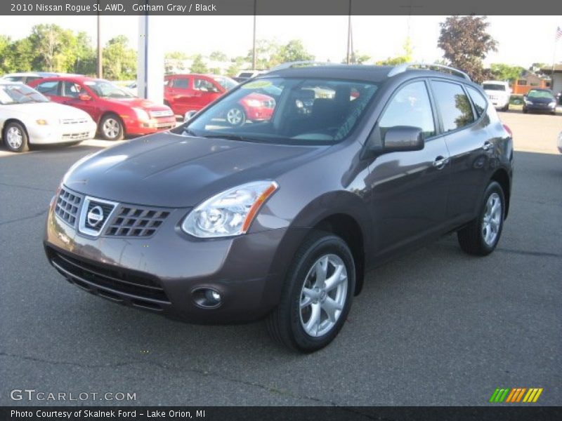 Gotham Gray / Black 2010 Nissan Rogue SL AWD