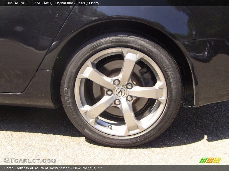 Crystal Black Pearl / Ebony 2009 Acura TL 3.7 SH-AWD