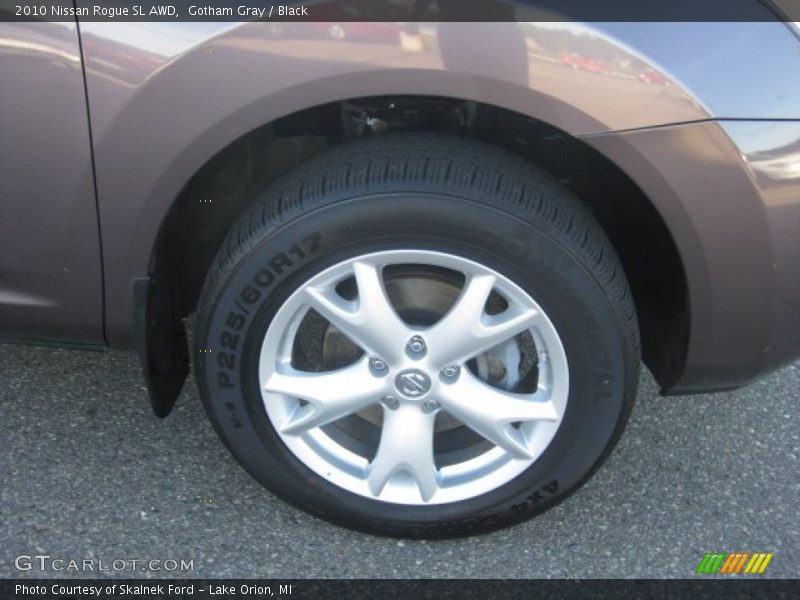 Gotham Gray / Black 2010 Nissan Rogue SL AWD