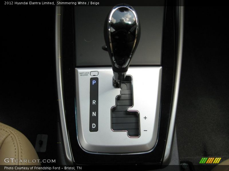  2012 Elantra Limited 6 Speed Shiftronic Automatic Shifter