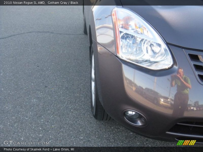 Gotham Gray / Black 2010 Nissan Rogue SL AWD