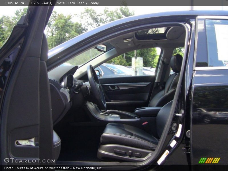 Crystal Black Pearl / Ebony 2009 Acura TL 3.7 SH-AWD