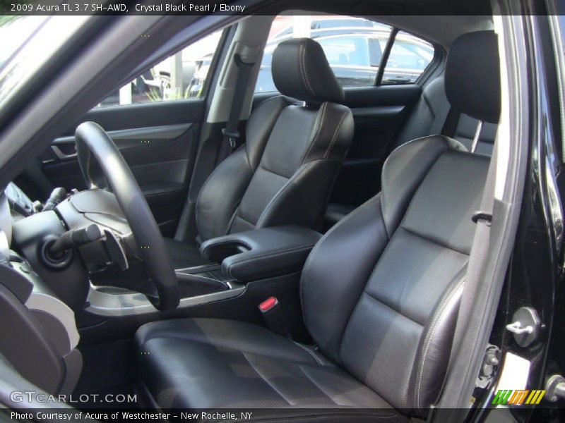 Crystal Black Pearl / Ebony 2009 Acura TL 3.7 SH-AWD