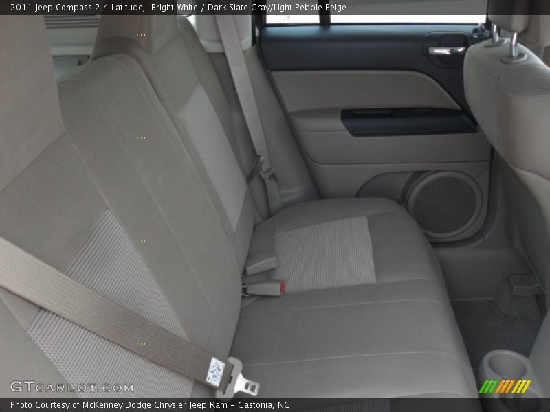 Bright White / Dark Slate Gray/Light Pebble Beige 2011 Jeep Compass 2.4 Latitude