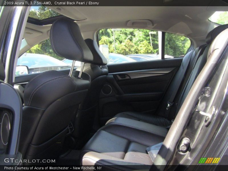 Crystal Black Pearl / Ebony 2009 Acura TL 3.7 SH-AWD
