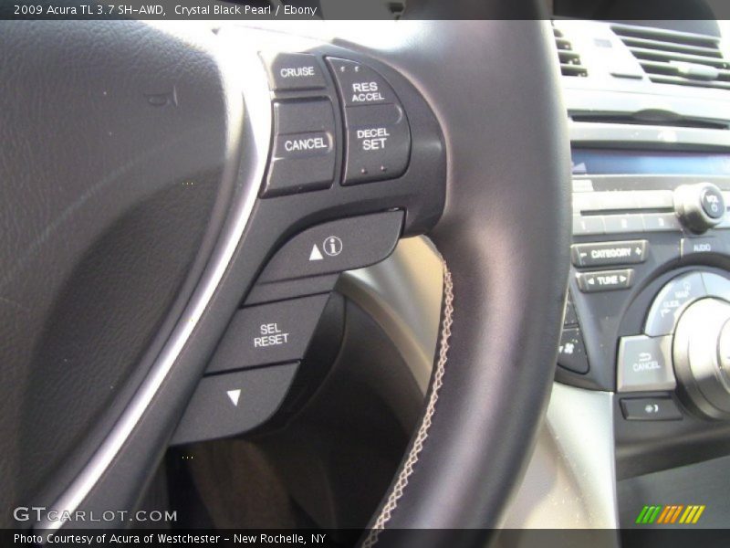 Crystal Black Pearl / Ebony 2009 Acura TL 3.7 SH-AWD