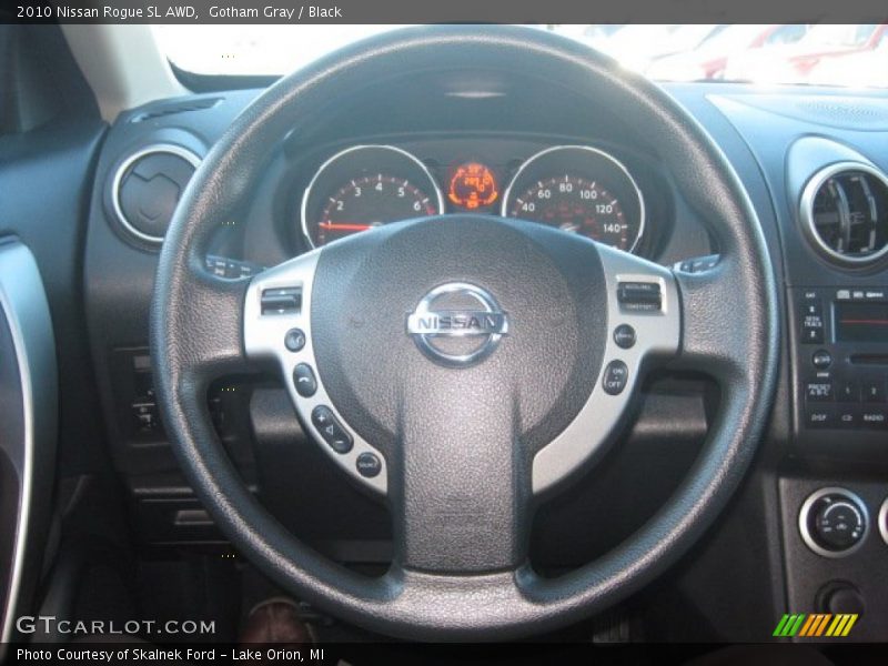 Gotham Gray / Black 2010 Nissan Rogue SL AWD