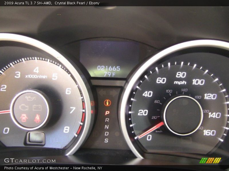 Crystal Black Pearl / Ebony 2009 Acura TL 3.7 SH-AWD