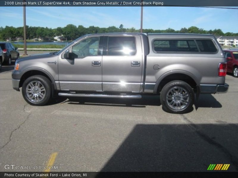 Dark Shadow Grey Metallic / Dove Grey/Black Piping 2008 Lincoln Mark LT SuperCrew 4x4
