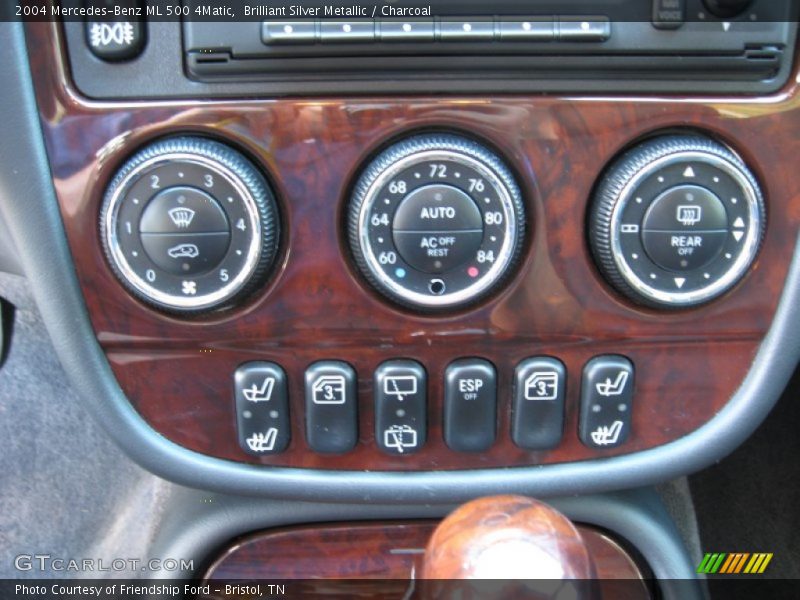 Controls of 2004 ML 500 4Matic