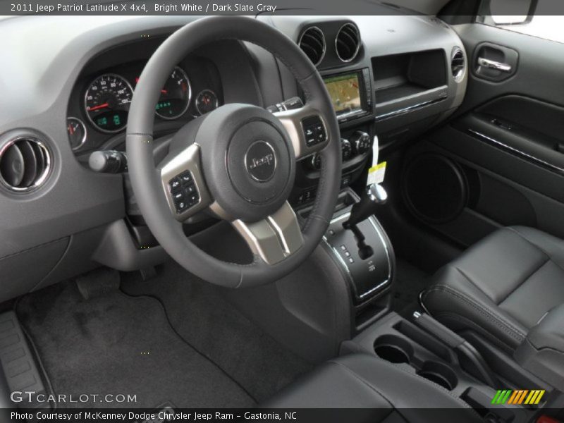Bright White / Dark Slate Gray 2011 Jeep Patriot Latitude X 4x4