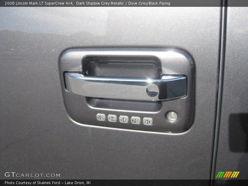 Dark Shadow Grey Metallic / Dove Grey/Black Piping 2008 Lincoln Mark LT SuperCrew 4x4