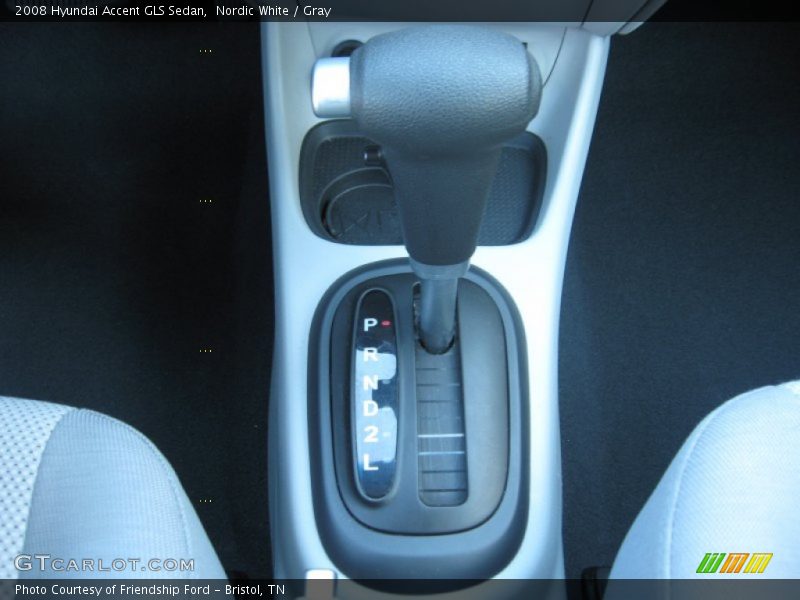 Nordic White / Gray 2008 Hyundai Accent GLS Sedan