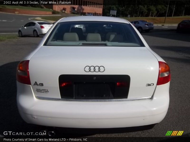Polar White / Platinum 2002 Audi A6 3.0 Sedan