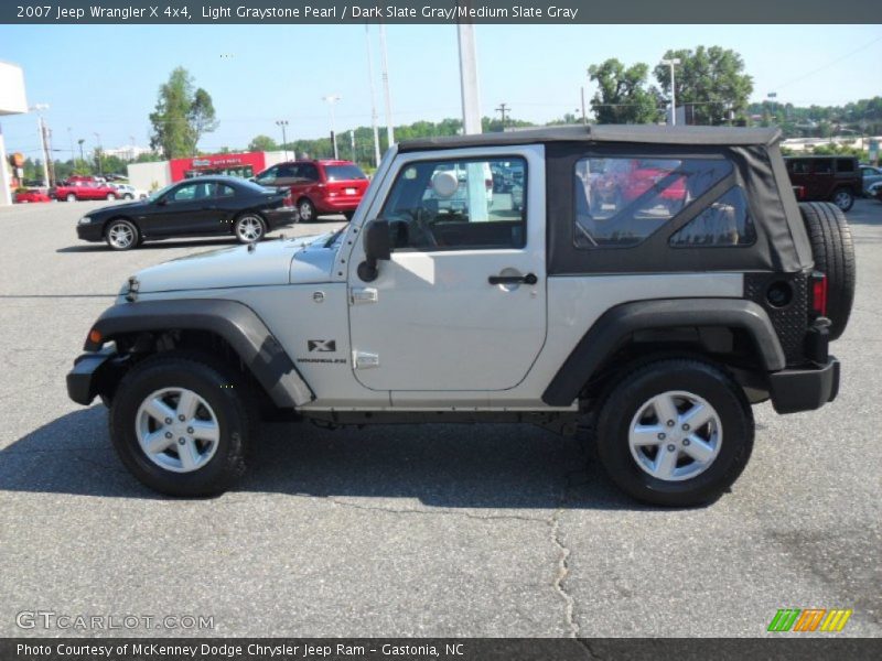 Light Graystone Pearl / Dark Slate Gray/Medium Slate Gray 2007 Jeep Wrangler X 4x4