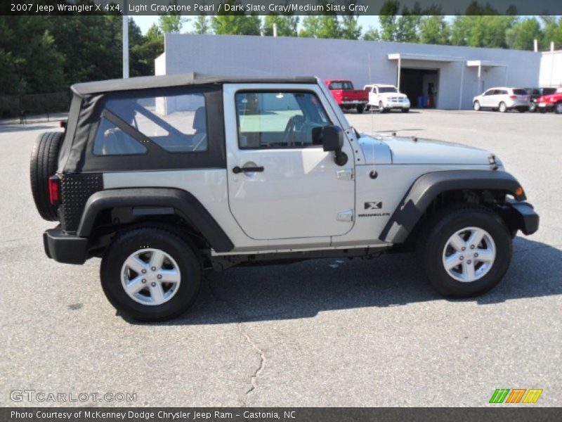 Light Graystone Pearl / Dark Slate Gray/Medium Slate Gray 2007 Jeep Wrangler X 4x4