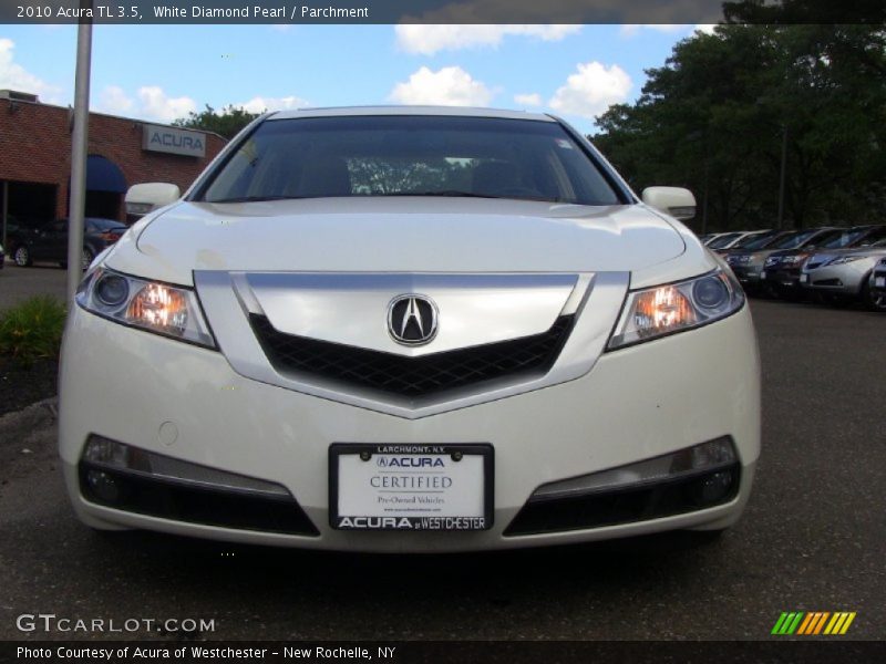 White Diamond Pearl / Parchment 2010 Acura TL 3.5