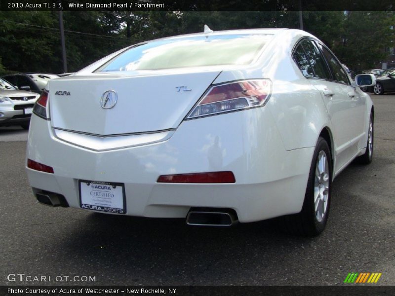 White Diamond Pearl / Parchment 2010 Acura TL 3.5