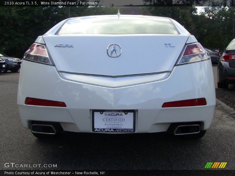 White Diamond Pearl / Parchment 2010 Acura TL 3.5