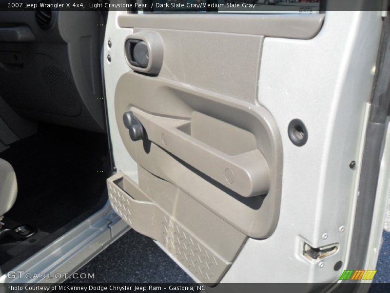 Light Graystone Pearl / Dark Slate Gray/Medium Slate Gray 2007 Jeep Wrangler X 4x4