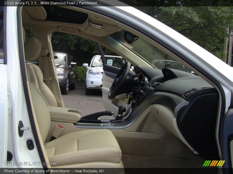 White Diamond Pearl / Parchment 2010 Acura TL 3.5