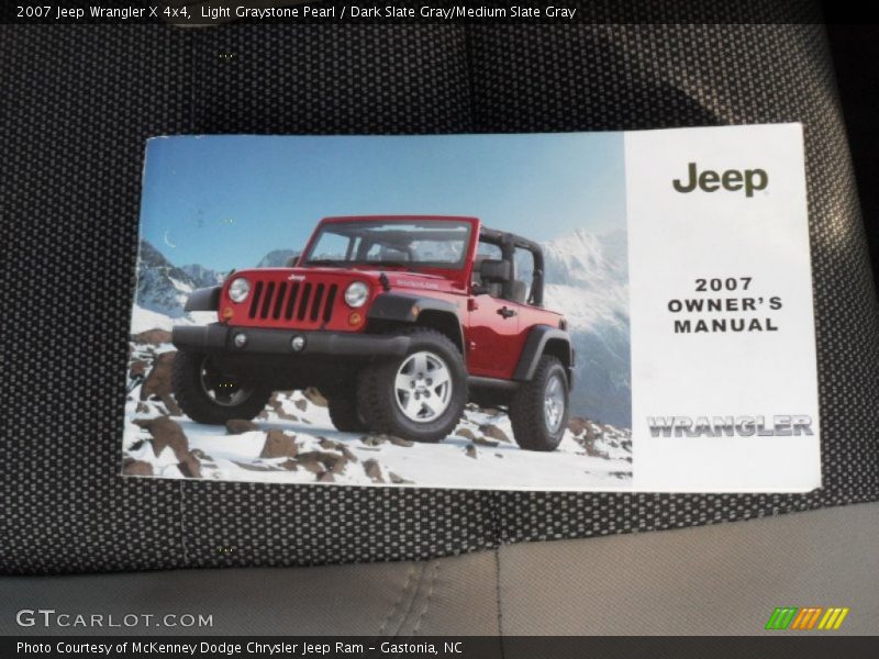 Light Graystone Pearl / Dark Slate Gray/Medium Slate Gray 2007 Jeep Wrangler X 4x4