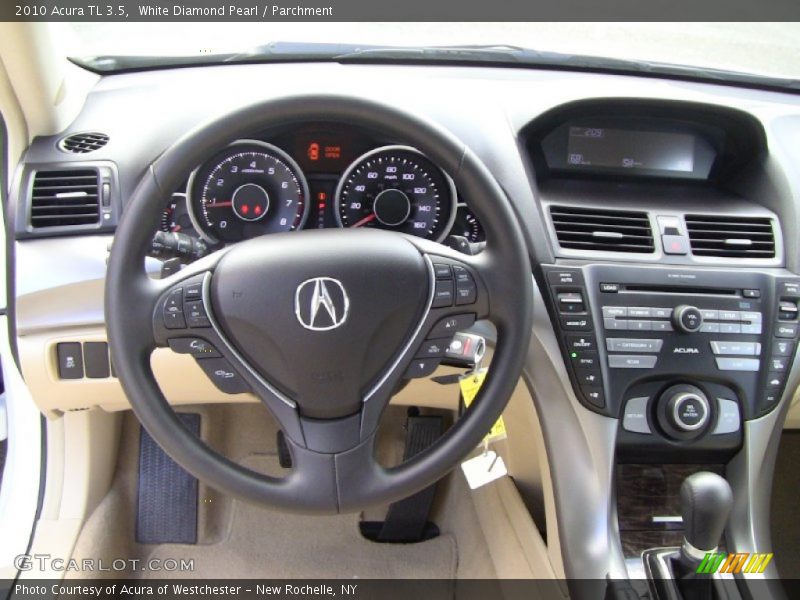 White Diamond Pearl / Parchment 2010 Acura TL 3.5