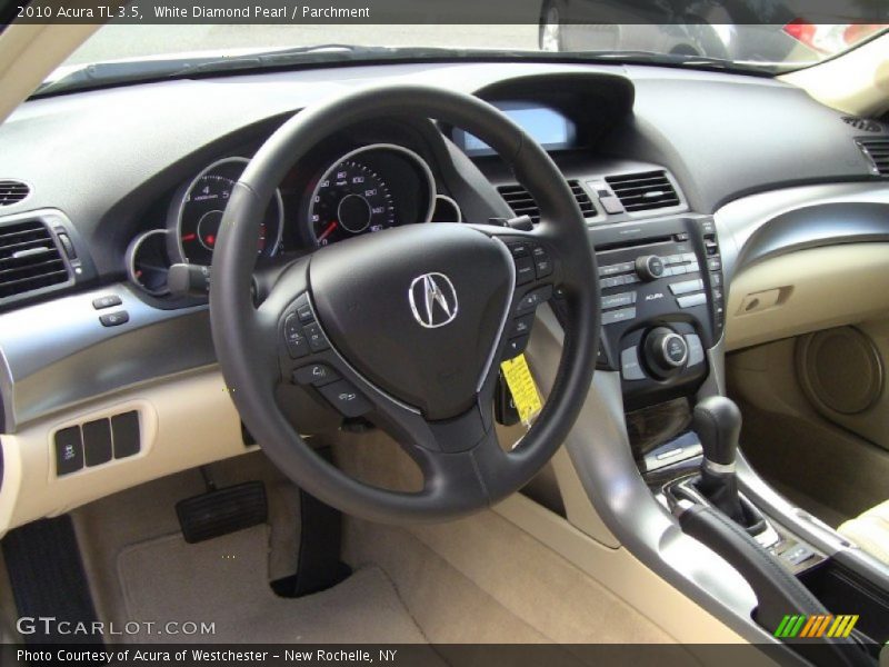 White Diamond Pearl / Parchment 2010 Acura TL 3.5