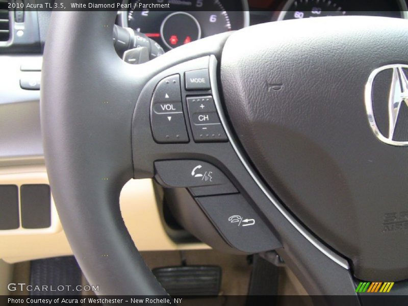 White Diamond Pearl / Parchment 2010 Acura TL 3.5