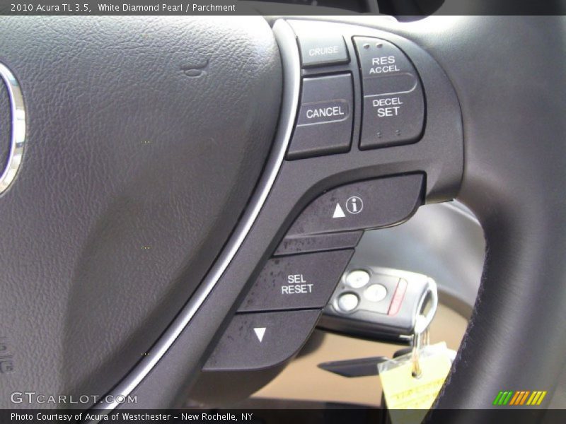 White Diamond Pearl / Parchment 2010 Acura TL 3.5