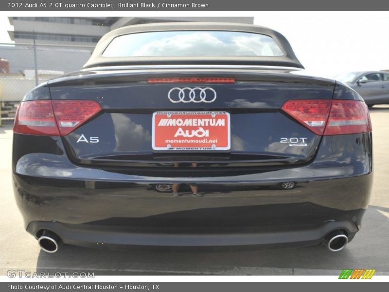 Brilliant Black / Cinnamon Brown 2012 Audi A5 2.0T quattro Cabriolet