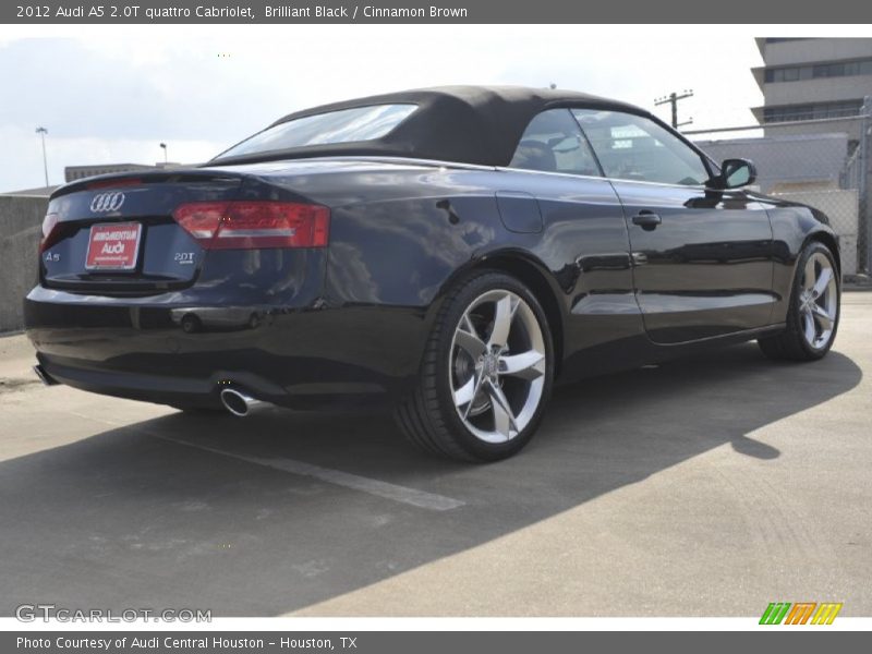 Brilliant Black / Cinnamon Brown 2012 Audi A5 2.0T quattro Cabriolet