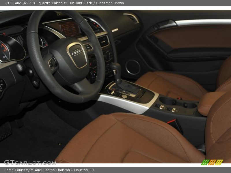 Brilliant Black / Cinnamon Brown 2012 Audi A5 2.0T quattro Cabriolet