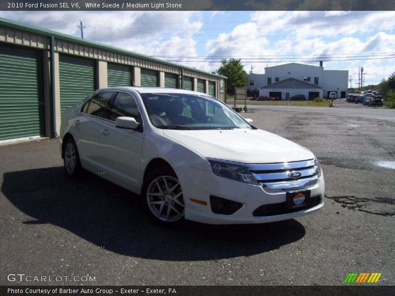 White Suede / Medium Light Stone 2010 Ford Fusion SEL V6