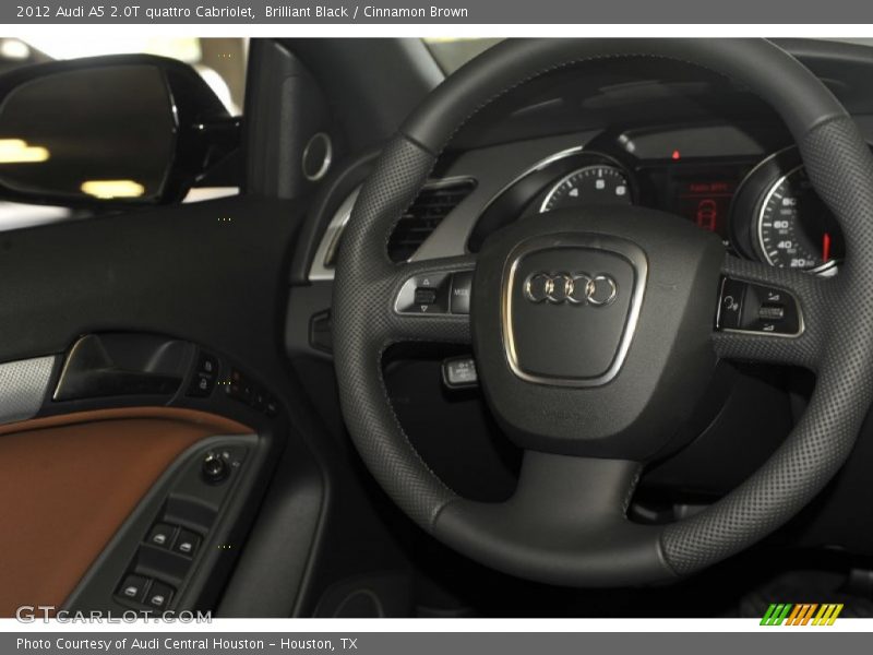 Brilliant Black / Cinnamon Brown 2012 Audi A5 2.0T quattro Cabriolet